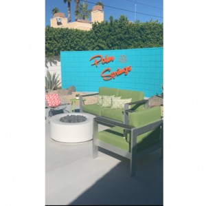 palm springs sign Vacation rental AIRBNB