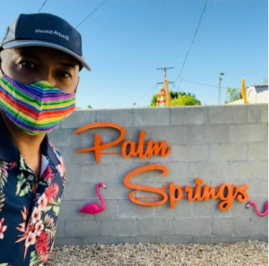 Palm Springs sign vacation rental AIRBNB