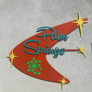 Palm Springs boomerang sign