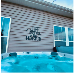 Life is better in the hot tub