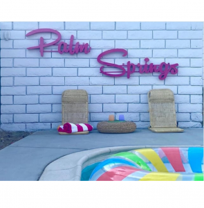 Palm Springs sign AIRBNB