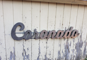6 Coronado metal sign