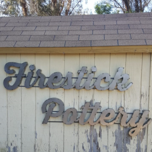 Fireside Pottery sign