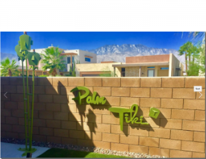 Palm Tiki green signs