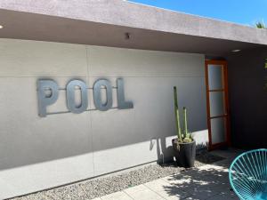 Pool wall sign Vacation rental  AIRBNB