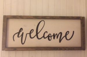welcome sign