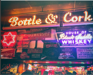 Bottle and Cork marquee sign 