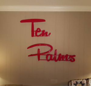 Ten Palms sign