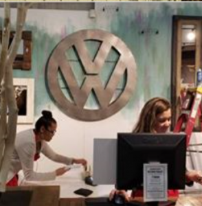 VW Large metal sign
