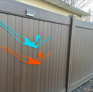 diver girls mid century